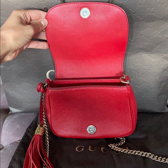 ‼️SOLD‼️Gucci Soho flap bag w chain - Picture 3 of 8